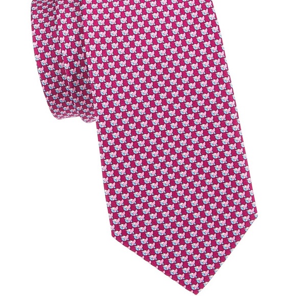 Salvatore Ferragamo necktie purple with bird design - Picture 6 of 6